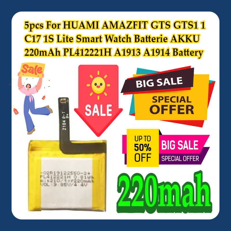 5pcs For HUAMI AMAZFIT GTS GTS - Smartwatch A1914 review and price